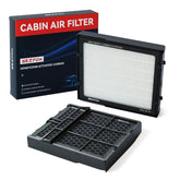 Sezfom cabin air filter activated carbon close-up showing fine particle capture
