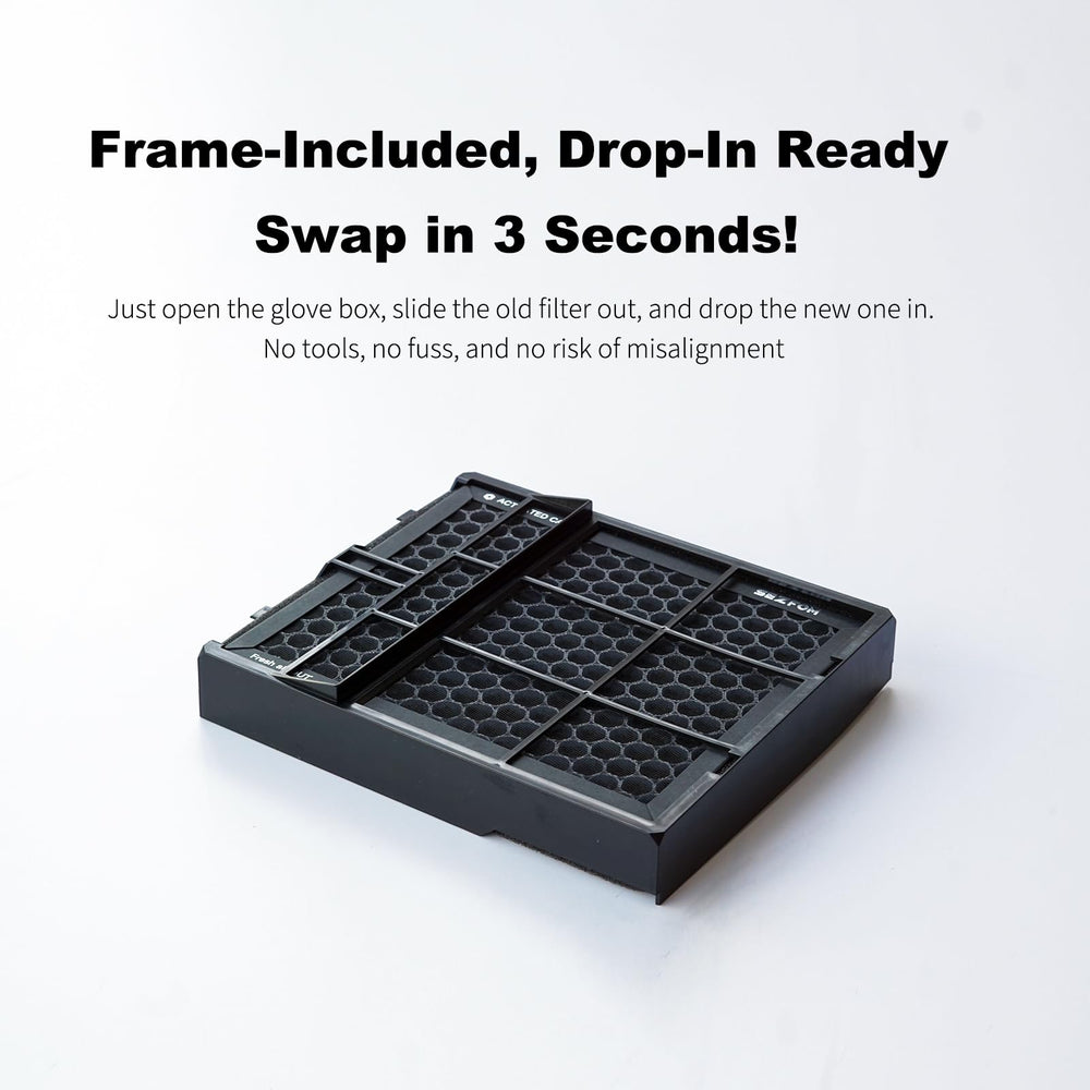 Sezfom pre-framed design enabling tool-free, quick installation