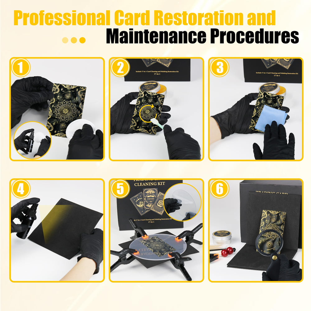 SFAED Card Care Kit nitrile gloves prevent fingerprints during cleaning