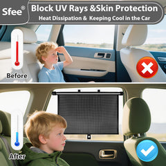 Sfee shade provides privacy with dual-layer design while maintaining outside visibility