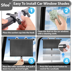 Sfee universal-fit 20x22 inch shade suits most car windows