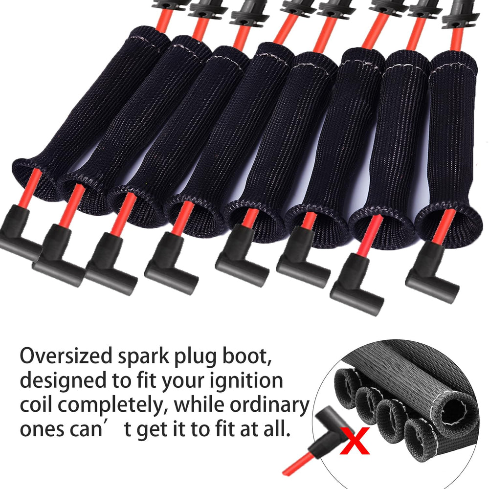 Sfoezdc LS1 LS2 LS3 compatible boot cover protects ignition wires under demanding conditions