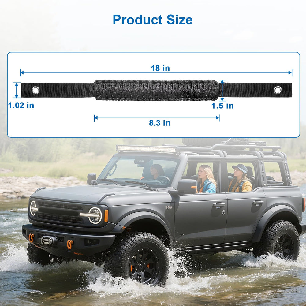 Sturdy metal rings add durability for rugged rides