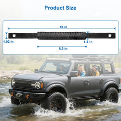Sturdy metal rings add durability for rugged rides