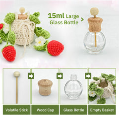 SGIBYN crochet air freshener detail shows soft cotton material.