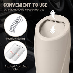 SGLRT trash bin interior is easy to clean after use.