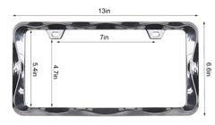Sgooky 3D Curly Wave pre-drilled holes image shows easy installation on standard plates.