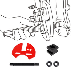 SGT 40100 hub remover compatible with 5 6 8 lug hubs versatility