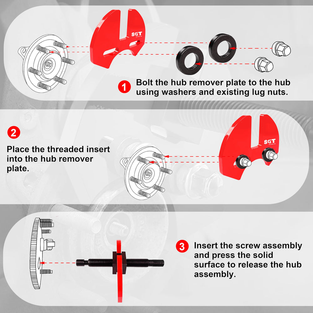SGT 40100 hub remover washers providing durable support