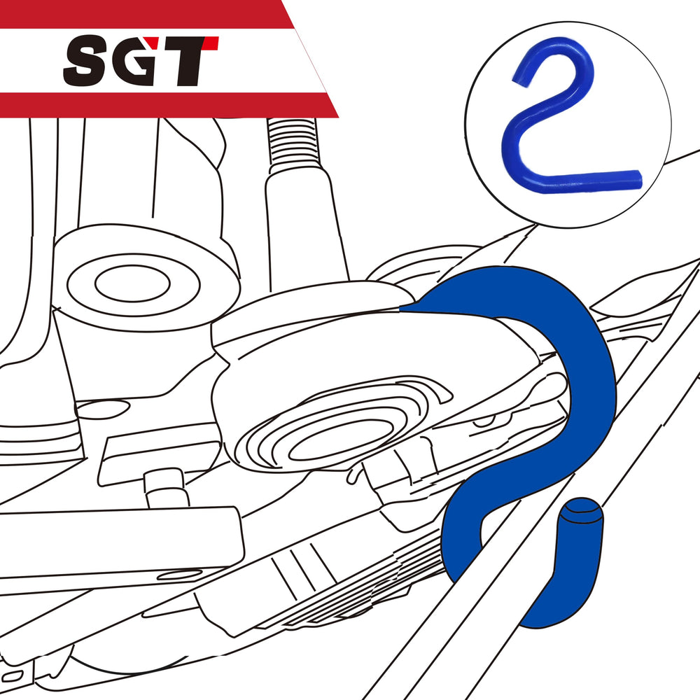 SGT Ball Joint Separator assembly in action shows one-person operation