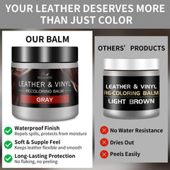 SHABEIBEI Leather Recoloring Balm swatch shows smooth blending for fading or scratch repair.