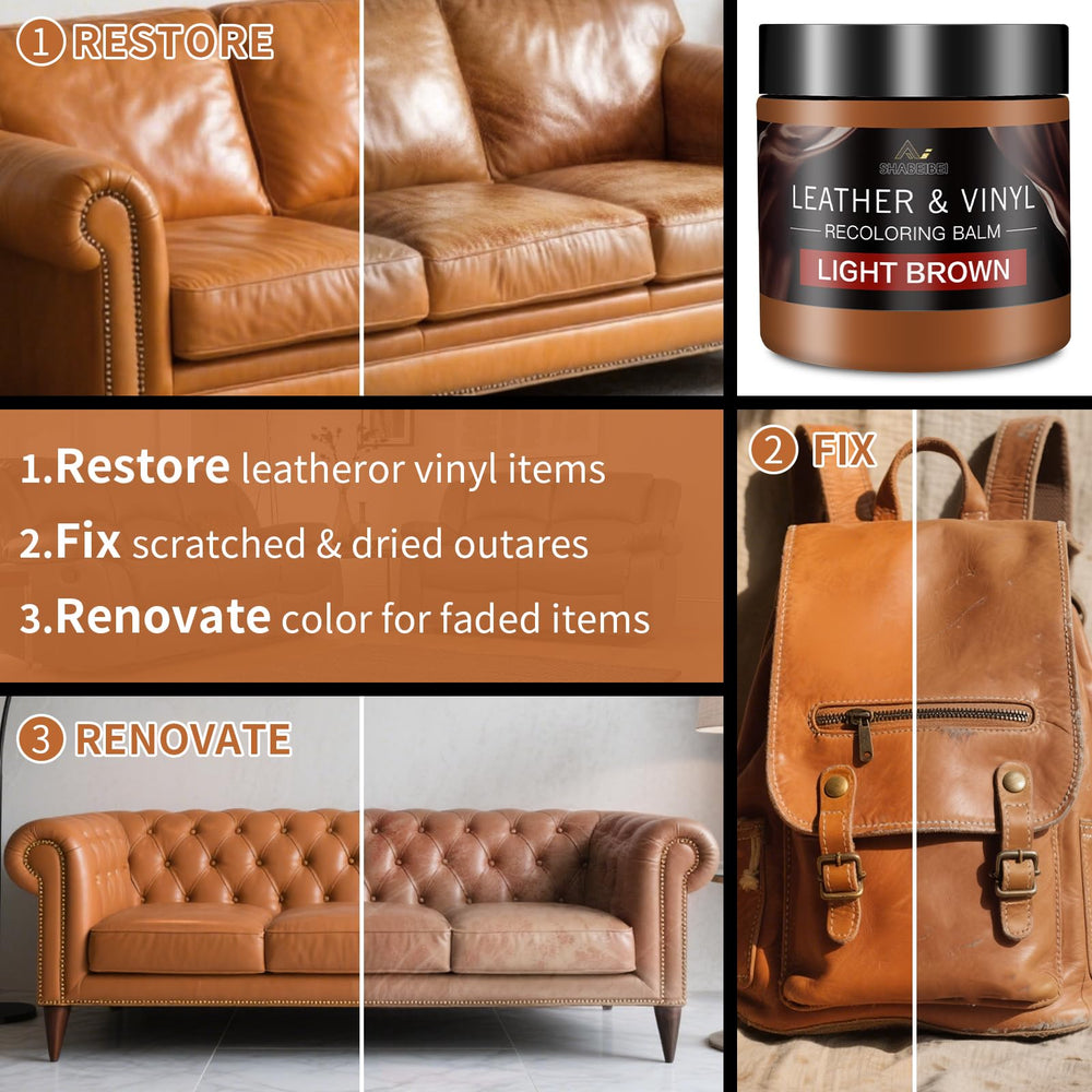 Close-up of SHABEIBEI sofa repair showing smooth, even finish