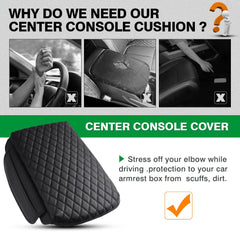 Shademax armrest cover enhances interior look with premium texture.