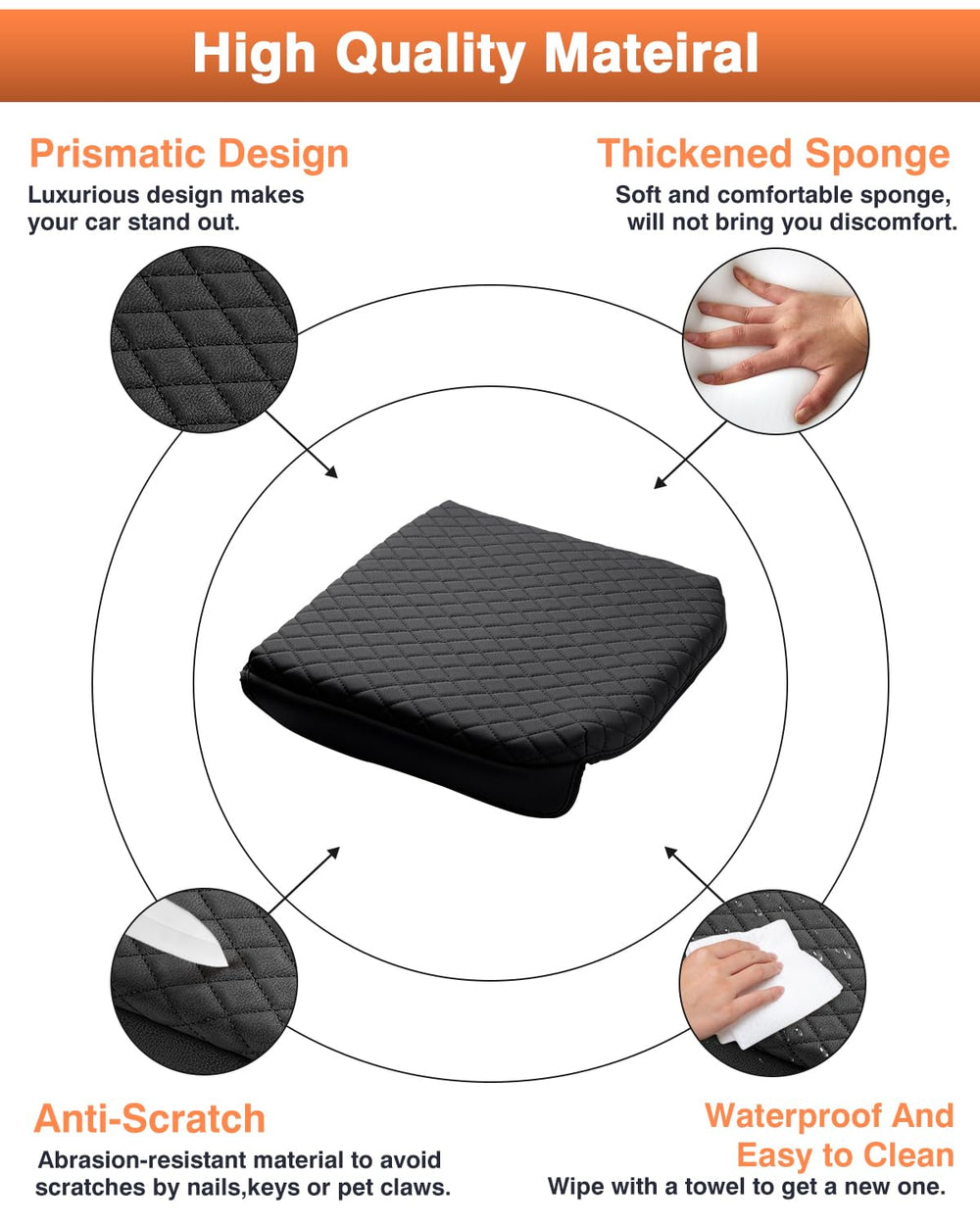 Shademax protects armrest surface from spills and wear