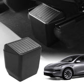Shademax rear trash can with press-open lid for Model Y Juniper keeps cabin tidy