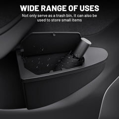 Shademax side storage keeps sunglasses and keys within easy reach for Model Y Juniper.