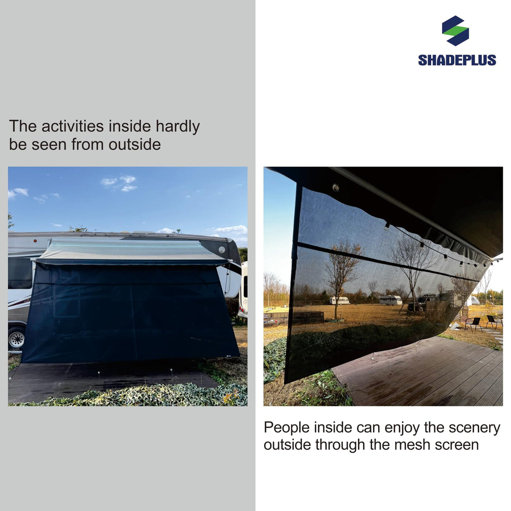 ShadePlus privacy-friendly screen lets outside scenery be seen from inside