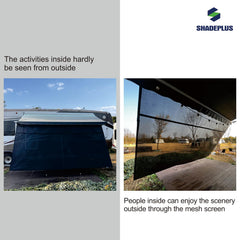 ShadePlus privacy-friendly screen lets outside scenery be seen from inside