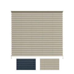 SHADEPLUS RV blinds pleated shade 26x24 Cappuccino diffuses light for comfortable camping.