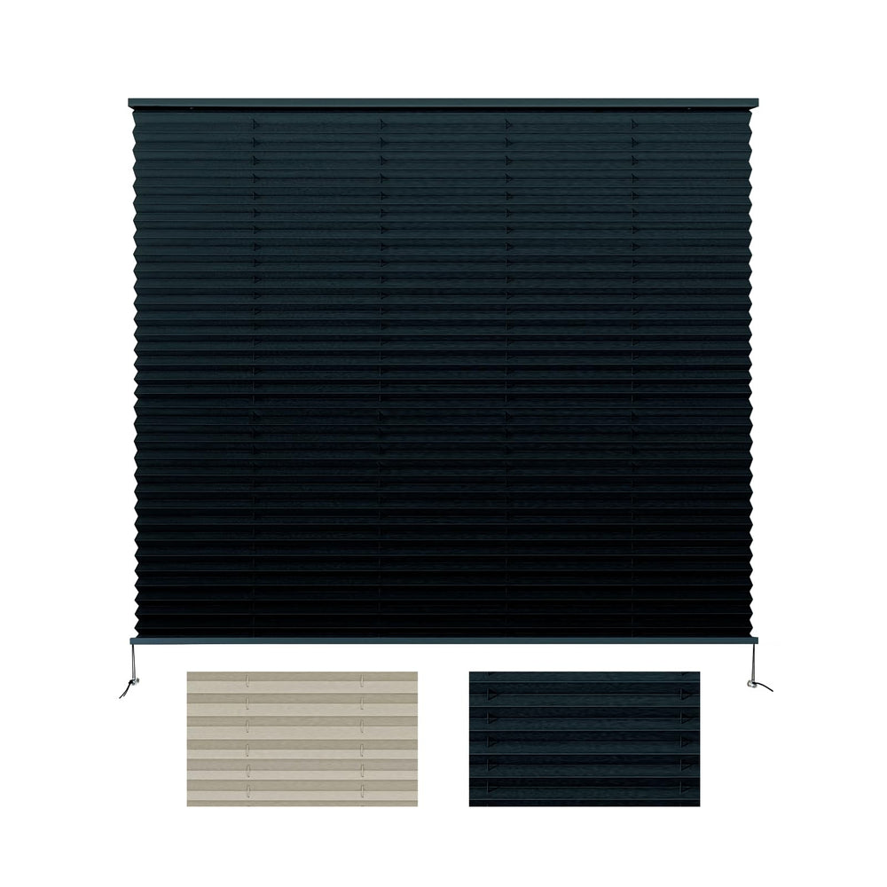 SHADEPLUS RV pleated shade 32W x 24L shown with privacy and light control.