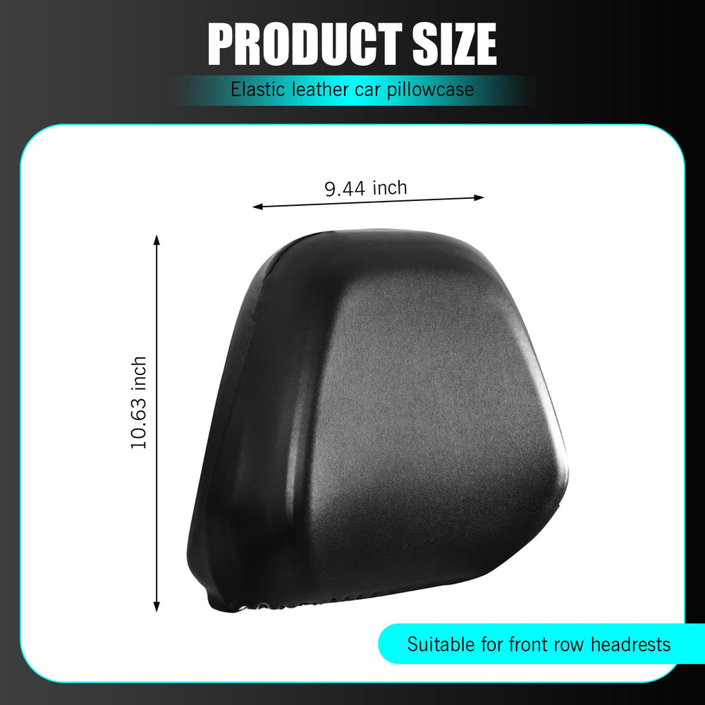 Shakas headrest cover elastic cuff detail illustrating snug fit