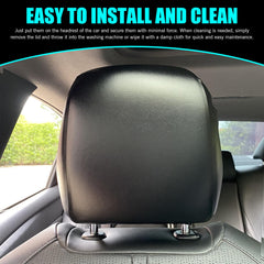 Shakas two-pack headrest covers in packaging ready to install