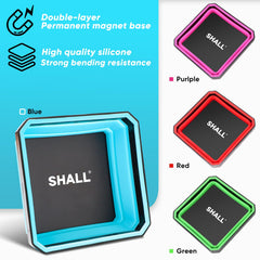 SHALL dual-sided magnetic base design simplifies lifting and placement of parts.