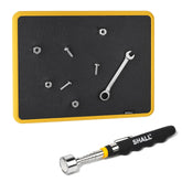 SHALL magnetic-tool-parts-mat keeps small parts organized on ferrous surfaces.