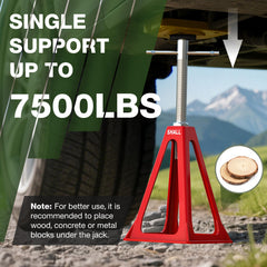SHALL RV stabilizer jacks adjustable height for precise leveling on campsites.