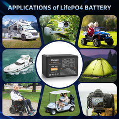 Shangyoyi LiFePO4 battery powers RVs, trolling motors, solar setups, and more.