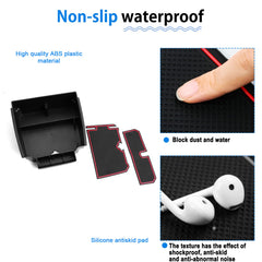 Non-slip pads keep phones and keys secure in SHAOHAO tray