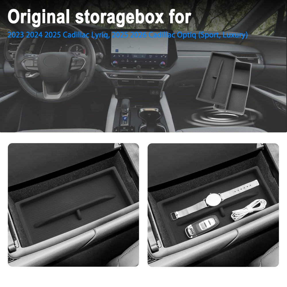 SHAOHAO Lexus RX center console tray easy-install design fits without lid interference.