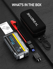 Sharmeal 7000A includes jumper cables for immediate support.