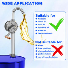 SHDZZDZSwy versatile pump for oil, diesel, kerosene and hydraulic fluids.