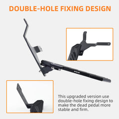 SHEAM Dead Pedal no-drilling installation preserves factory mounting points.