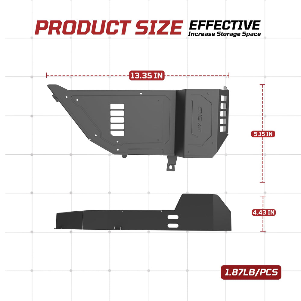 SHEAM front panel bottle holder keeps drinks secure during off-road adventures.