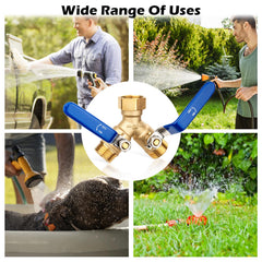 SheeChung outdoor water multitask setup enables simultaneous watering and cleaning