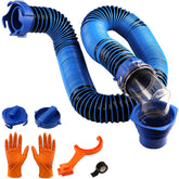 SheeChung 10ft RV sewer hose kit extends reach for easy dump station setups.