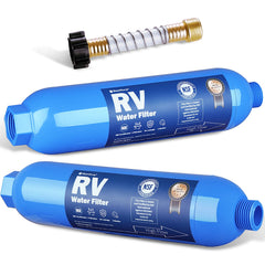 SheeChung RV water filter assembly with inline connection for clean water