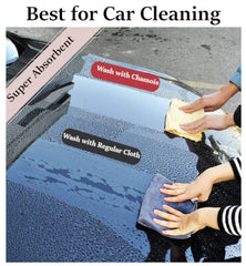 SHEEPSKIN ELITE leather chamois absorbs large volumes of water effectively.
