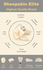 SHEEPSKIN ELITE multi-use chamois for boat, windows, and interiors.