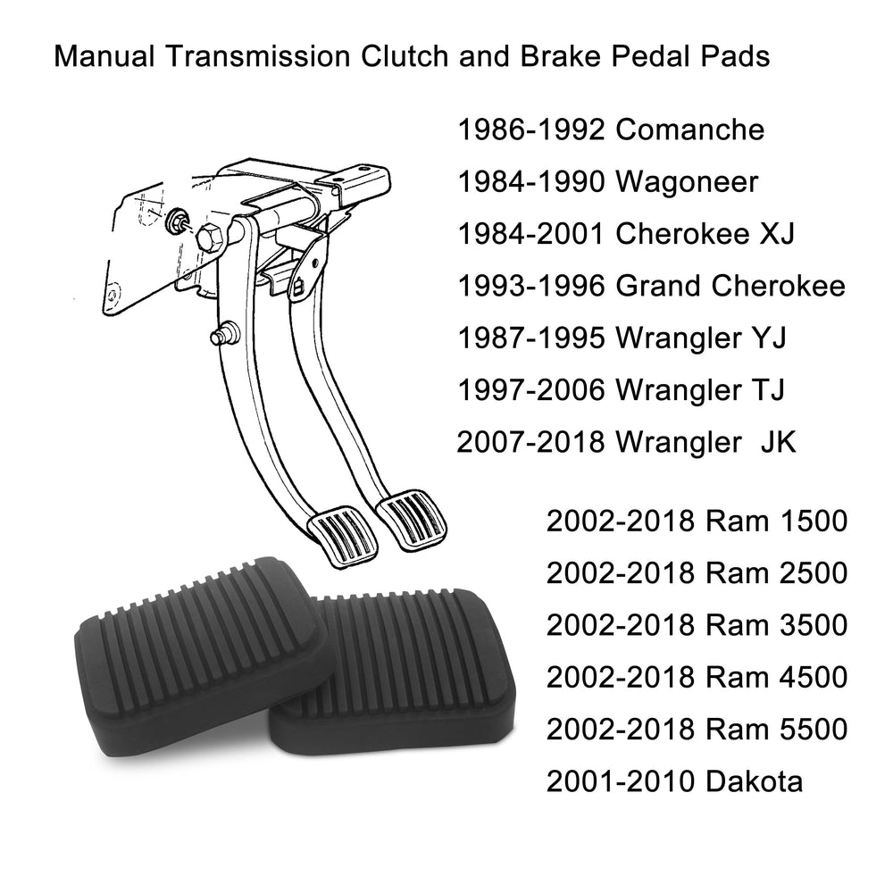 Sheisor pedal pads compatible with Ram and Dodge trucks for safe operation