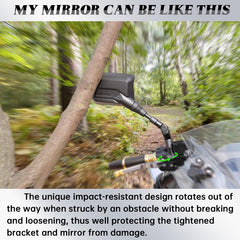SHEJISI anti-glare rainproof mirrors stay clear in wet weather