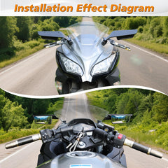 SHEJISI mirror for Kawasaki ZX-10R/6R with adjustable field of view