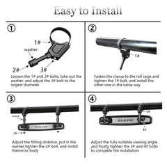 SHEJISI UTV mirror delivers installation stability for confident trail rides.
