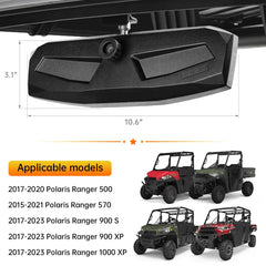 SHEJISI UTV mirror glass closeup highlights anti-dazzle convex surface.