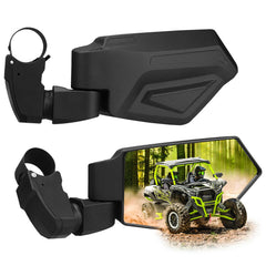 SHEJISI UTV mirrors with spring-back feature for quick reset after obstacle contact