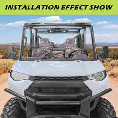 SHEJISI UTV rear view mirror uses durable aluminum clamps.