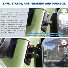 SHEJISI mirrors install easily, saving time during upgrades.