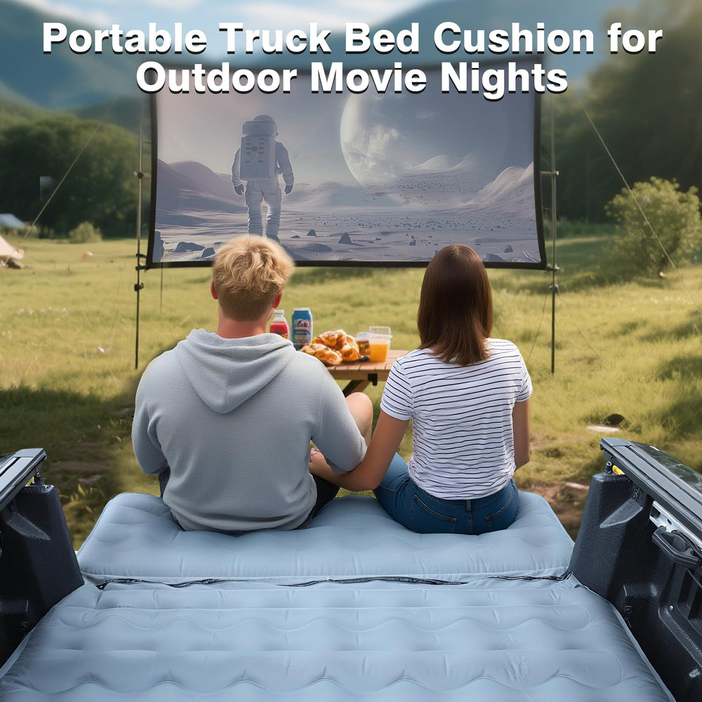 SHENKENUO tailgate extension offers a stable backrest and extended lounging space.